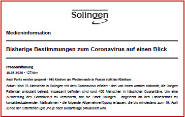 bestimmung coronavirus